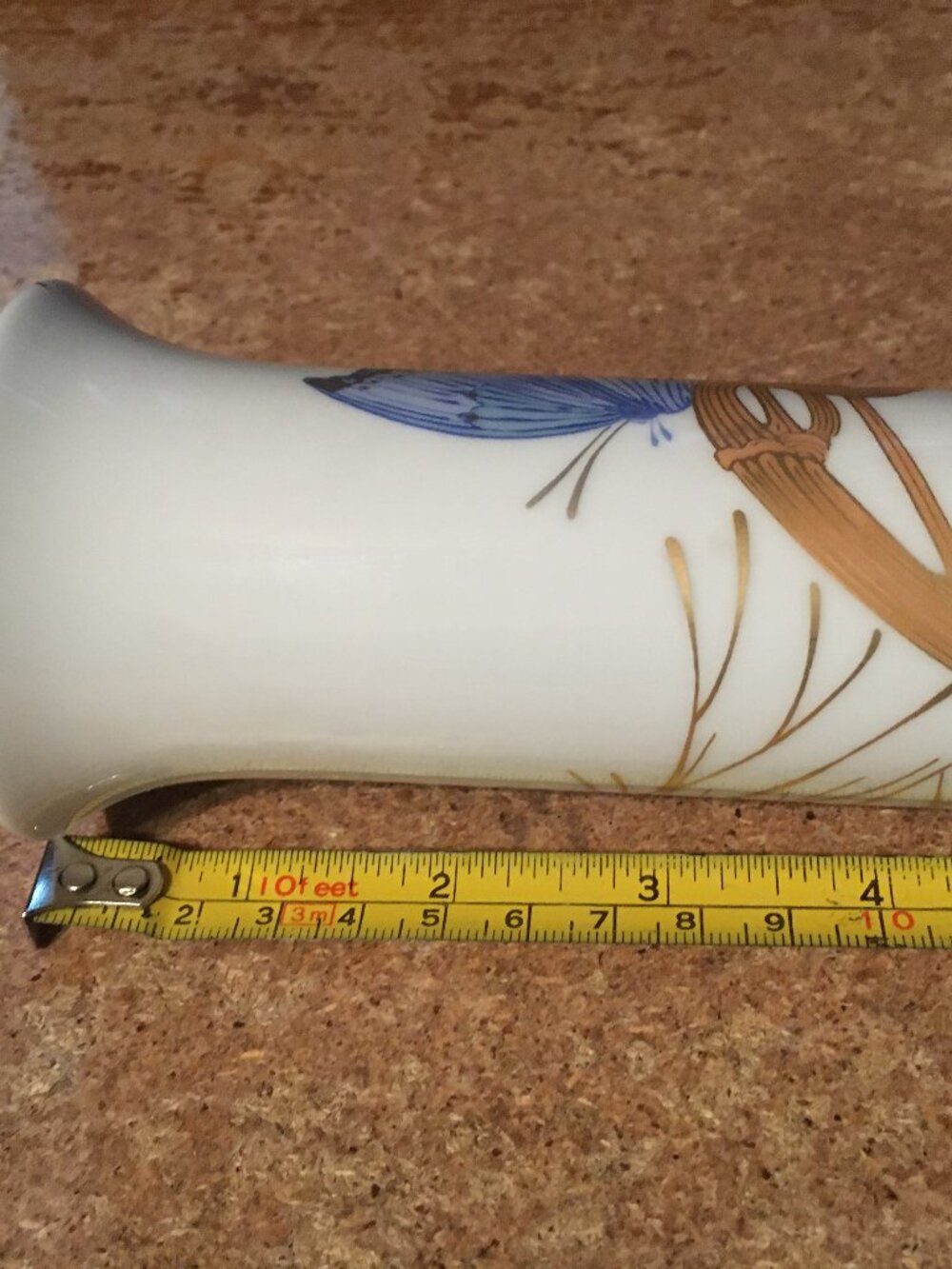 ROSENTHAL GERMANY STUDIO LINIE BLUE GOLD BUTTERFLY BUD VASE ALAIN LE FOLL - Picture 6 of 6